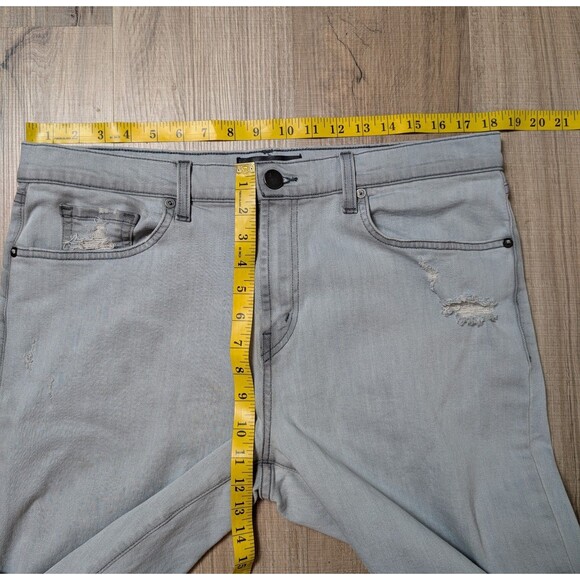 J Brand Size 36X29 Tyler Taper Jeans Trounced Porpoise Distressed Grunge Urban - Picture 8 of 9